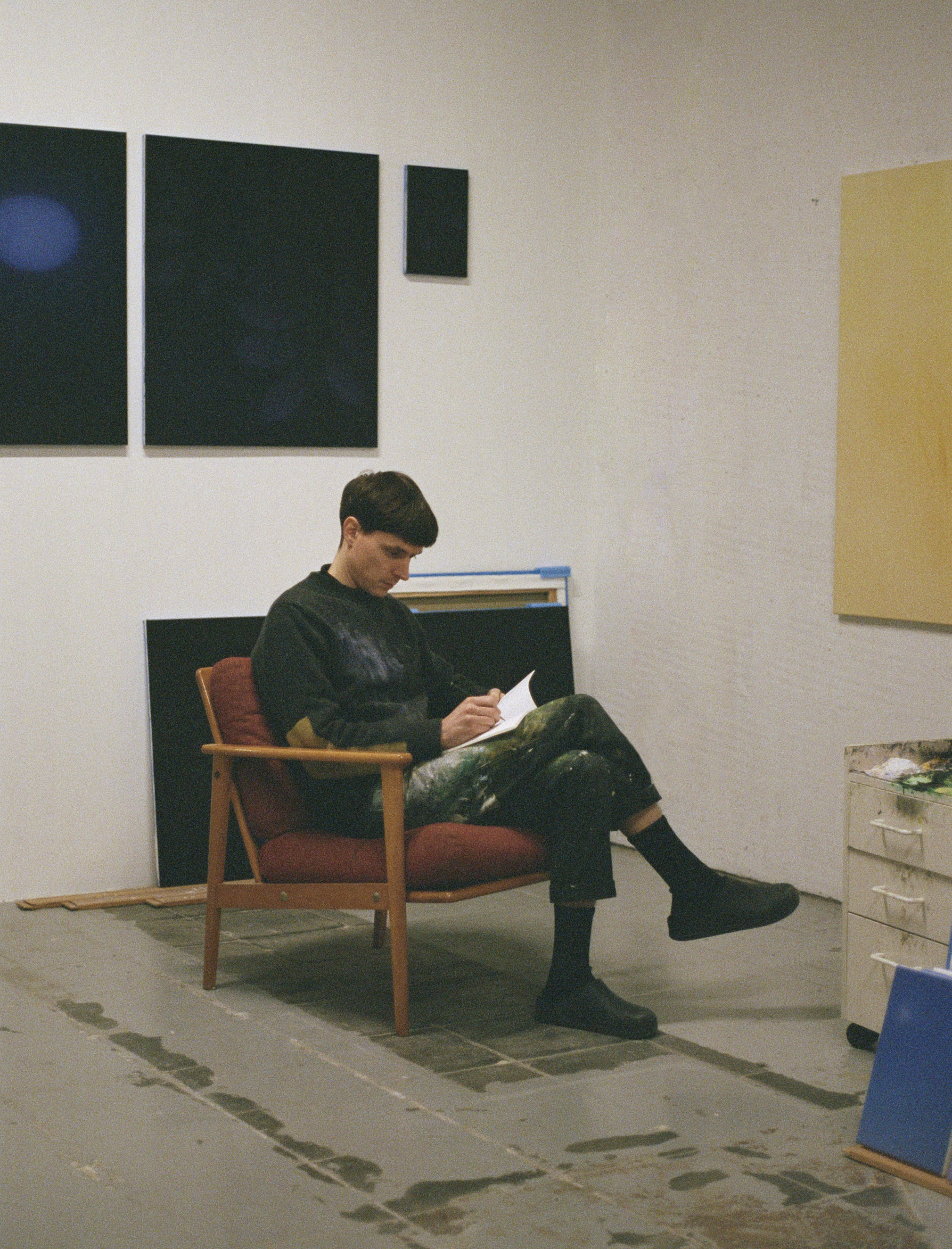 Clément Davout, studio view, 2025